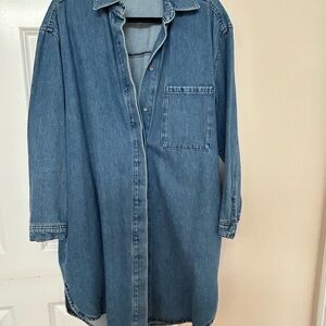 Blue Denim Shirt Dress